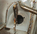 Clamped in place to weld