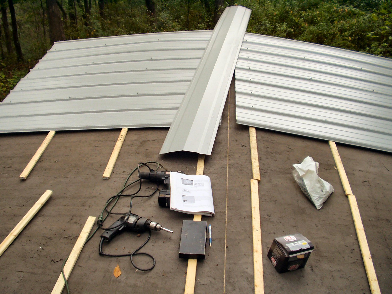Metal Roof: Metal Roof Over Furring Strips