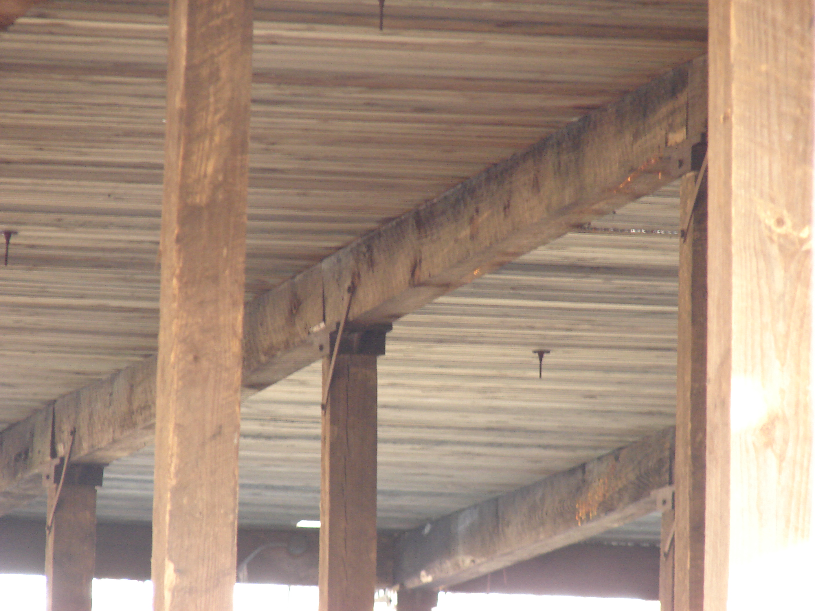 Underside of decking with post and beam structure 029.jpg